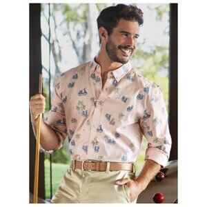 Tori Richard Coral A to Beach Long Sleeve Button Down Shirt - Size XL - NWT